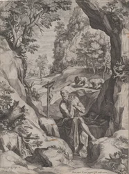Saint Jérôme pénitent dans le désert, 1573