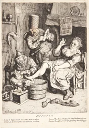 Femme traitée par ventouses
