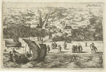 Vue de Scheveningen depuis la mer