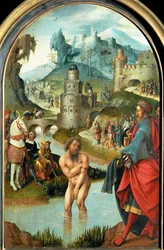Petit autel (peinture sur bois de chêne)