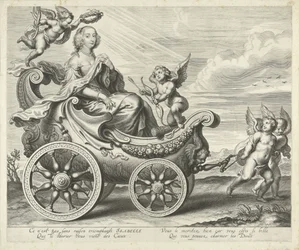 Clara Isabella de Ligne-Arenberg (?) dans un char de triomphe