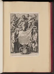 Page de titre pour Balthasar Cordier, Catena Sexaginta Qvinqve Graecorvm Patrvm in S. Lvcam...