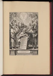 Page de titre pour "Opera S. Dionysii Areopagitae, I" de Balthasar Cordier