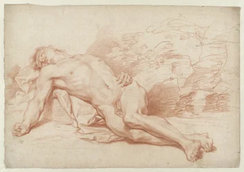 Nu masculin couché