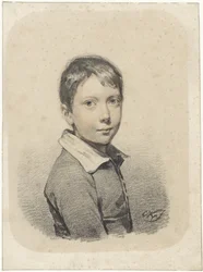 Portrait de Gerardus Arnoldus Nicolaus Allebé jeune homme