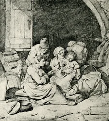 Famille de fermiers néerlandais