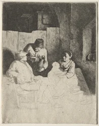 La Mère assise dans une auberge