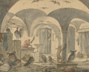 Une cave enchantée avec des animaux