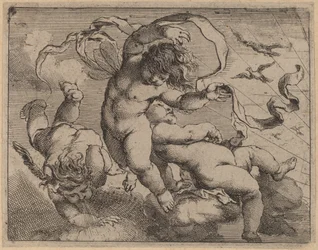 Trois putti volants