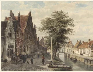 Vue du canal à Hasselt