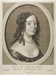 Amalia van Solms, épouse de Frederick Henry, extrait de Nine Portraits