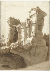 Ruine du soi-disant Palazzo Maggiore sur le Palatin
