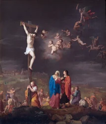 La Crucifixion, avec la chute des anges rebelles