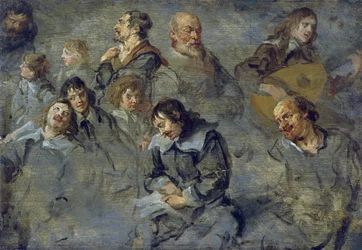 Études de têtes masculines