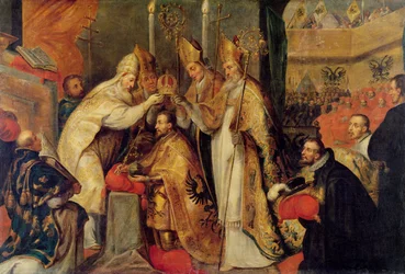 Le couronnement de Charles Quint (1500-58), empereur du Saint-Empire romain germanique