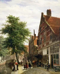 Le Zuiderhavendijk, Enkhuizen en été
