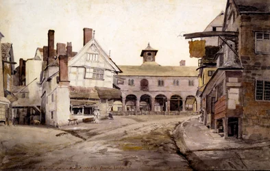 La place du marché, Ross, Hertfordshire, 1803