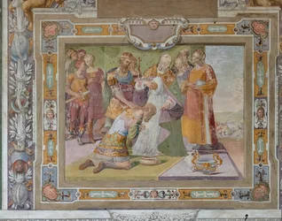 Le cycle des Actes de Godefroy de Bouillon à la prise de Jérusalem, vers 1589-94 (fresque)