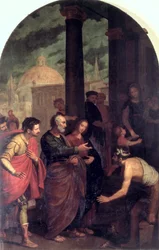 Saint Pierre et Saint Jean guérissant un infirme