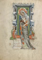 Sainte Hedwige de Silésie avec le duc Louis Ier de Liegnitz et Brieg et la duchesse Agnès