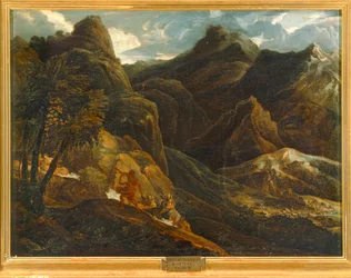 Paysage avec bois