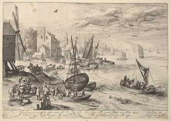 Scène de port