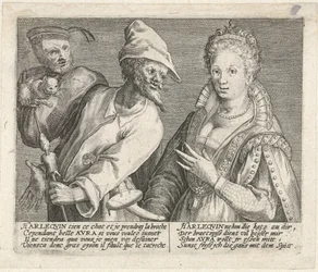 Aura essayant de séduire Arlequin