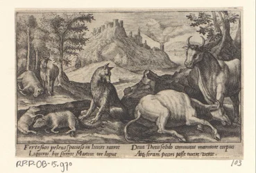 Psamathe transforme le loup en marbre