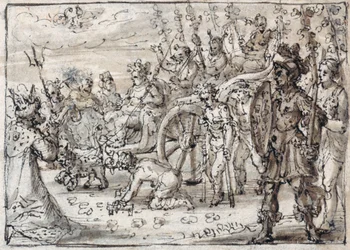Entrée triomphale de Bacchus indien à Thèbes