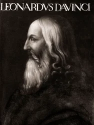 Portrait de Léonard de Vinci (1452 - 1519) - Peinture anonyme - Musée des Offices Florence
