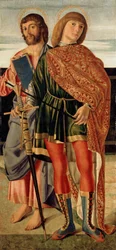 Saint Matthieu et Saint Sébastien, vers 1499