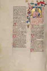 Initial T : Portrait en buste d