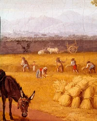 Récolte près de Caserte (détail)