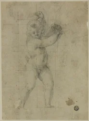 Putto avec bras levés