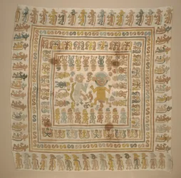 Panneau du textile "prisonnier", c.1300-1470