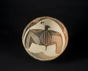 Bol à motifs peints, vers 1060-1110 (céramique avec pigment)