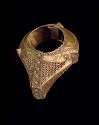 Bracelet de mariée (gelang gadang podang), fin 19e-début 20e siècle (or martelé avec filigrane et granulation)