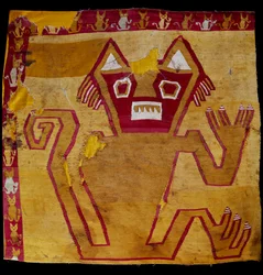 Fragment de tissu avec représentation zoomorphe. 100 av. J.-C.-800 apr. J.-C. Göteborg, musée ethnographique