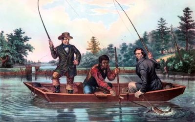 Attraper une truite, 1854