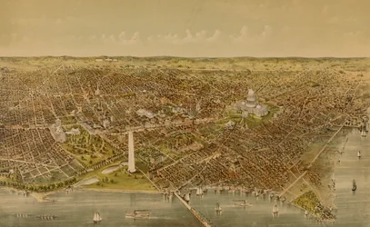 Ville de Washington (vue à vol d