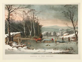 Hiver à la Campagne. /Récupération de Glace