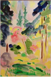 Paysage avec arbres près de Pretzfeld