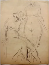 Deux nus féminins