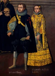 Mariage de Martín de Loyola avec Doña Beatriz Ñusta, et de Don Juan Borja avec Lorenza Ñusta (Enríquez y Loyola).