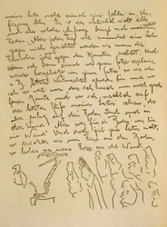 Manuscrit de Franz Kafka, vers 1910 (encre sur papier)