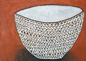 Bol à motifs géométriques