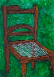 Chaise rustique en bois