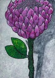 Fleur violette éclatante