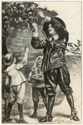 "Les garçons de Chrétien ont commencé à manger" du "Voyage du pèlerin de ce monde à celui qui est à venir" de John Bunyan