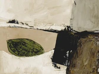 Paysage abstrait aux tons terreux